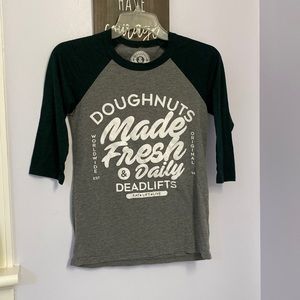 Dndl baseball tee. Size extra small